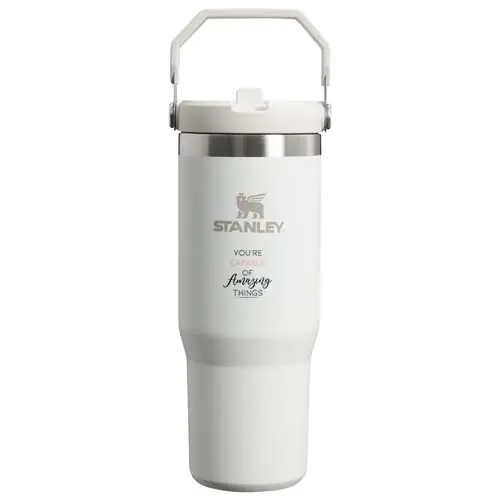 Vaso con pajita plegable de 890 ml 