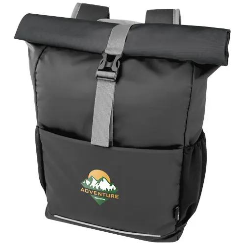 Bolsa enrollable para bicicleta resistente al agua de material reciclado GRS de 15