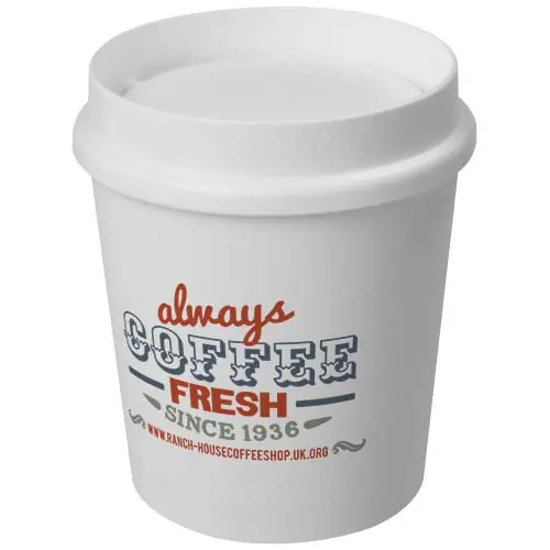 Vaso de 200 ml con tapa de 360° 