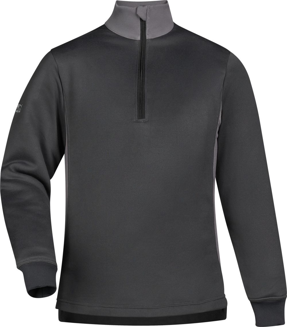 Unisex sweater met ritskraag Lange mouw