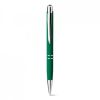 Bolígrafos personalizados marieta soft de metal verde vista 1