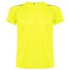 Camisetas técnicas roly sepang de poliéster amarillo fluor vista 1