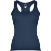 Camisetas tirantes roly carolina mujer de 100% algodón azul marino para personalizar vista 1