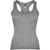 Camisetas tirantes roly carolina mujer de 100% algodón gris vigoré para personalizar vista 1