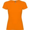 Camisetas manga corta roly jamaica mujer de 100% algodón naranja con publicidad vista 1