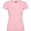 Camisetas manga corta roly jamaica mujer de 100% algodón rosa claro con publicidad vista 1