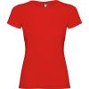 Camisetas manga corta roly jamaica mujer de 100% algodón rojo con publicidad vista 1