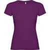 Camisetas manga corta roly jamaica mujer de 100% algodón púrpura con publicidad vista 1