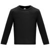 Camisetas manga larga roly baby ls de 100% algodón negro vista 1